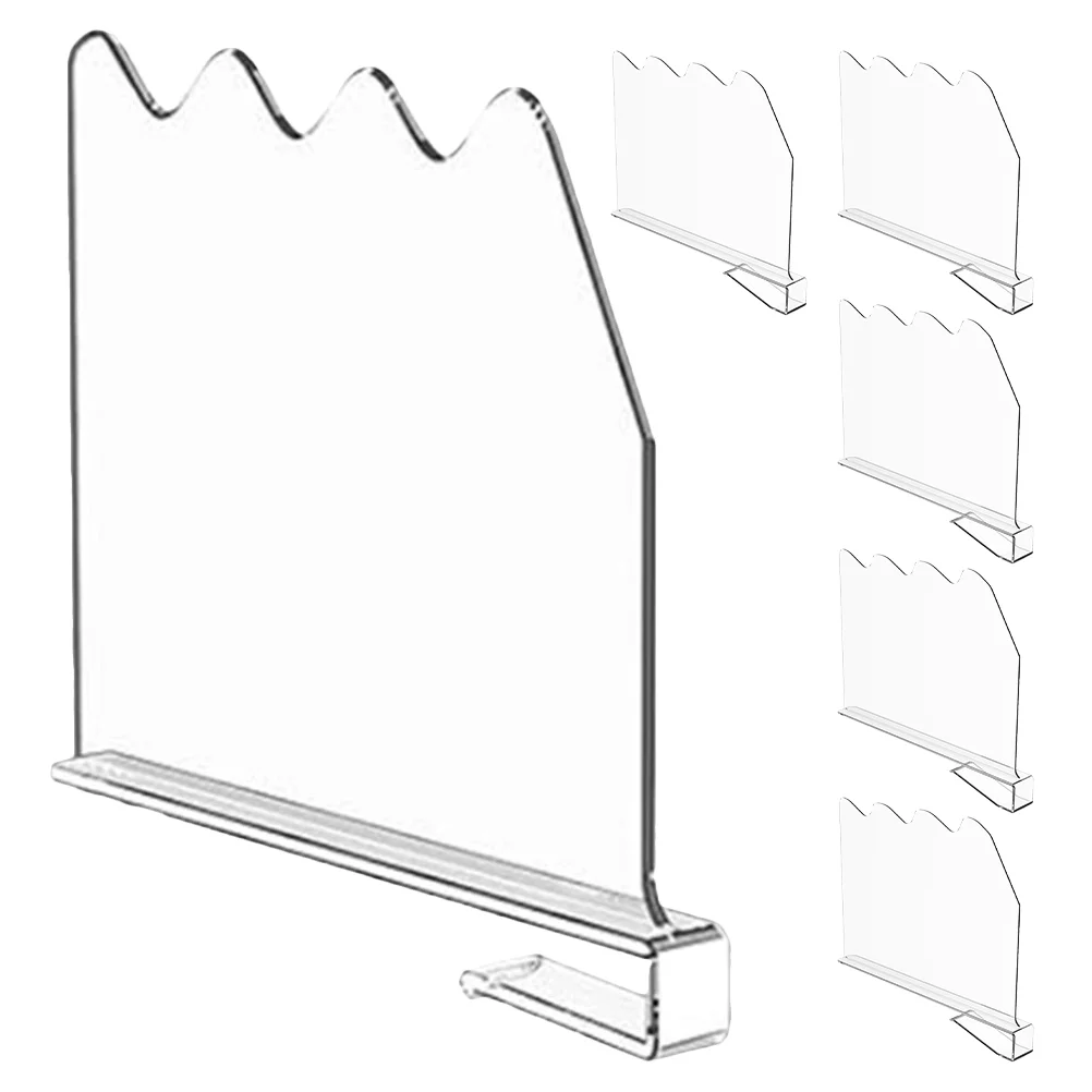 

6 Pcs Clear Shelf Wardrobe Partition Deep Dividers Closet Accessory for Bags Organization Transparent Expended