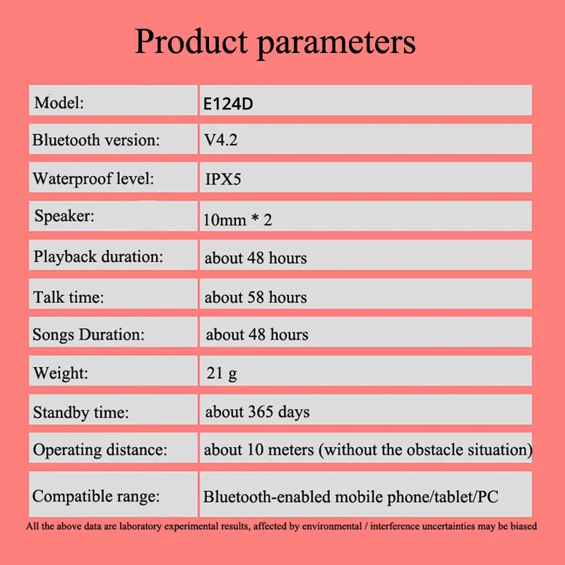 Słuchawki bezprzewodowe EARDECO Słuchawki Bluetooth do telefonu Słuchawki Sportowe bezprzewodowe słuchawki douszne z mocnym basem i mikrofonem