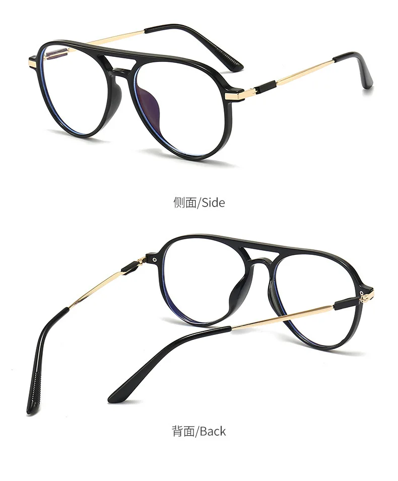 Pilot Große Rahmen Anti Blau Licht Lesebrille Männer Frauen Modische Licht High-Definition Jugendliche Hohe Qualität Presbyopie – Detail 7