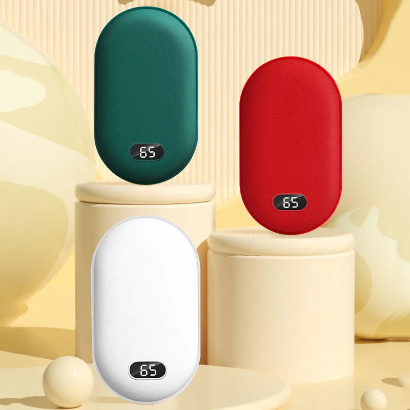 Hand warmer with Double-Sided Heating and Two Temperature Settings Hand Warmer Outdoor Portable Changeable Hand Warmers