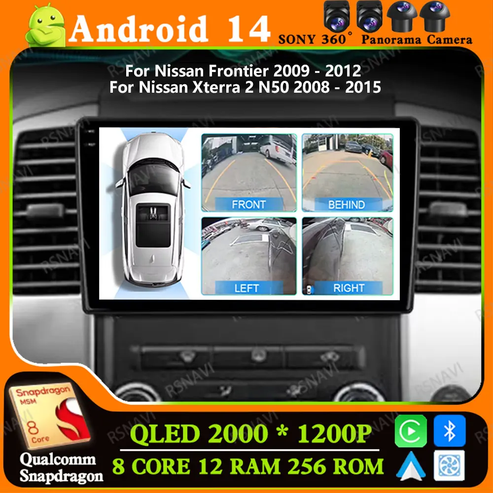 

Andoird 14 Car Radio For Nissan Frontier 2009 - 2012 For Nissan Xterra 2 N50 2008 - 2015 Multimedia BT Navigation DVD Head Unit