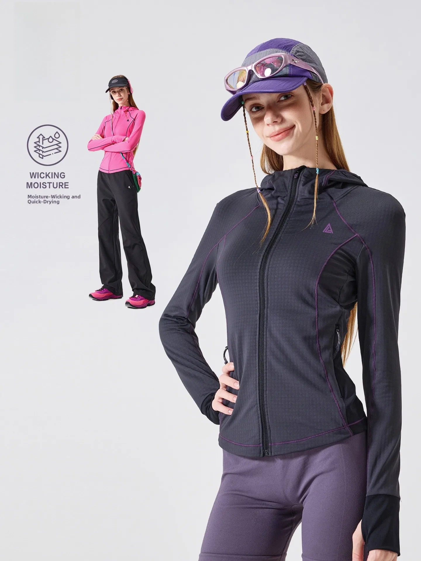 

Женская спортивная футболка с длинным рукавом LAZY DAY для активного отдыха, быстросохнущая, весна 2026, новинка, для альпинизма и туризма, влагоотводящая