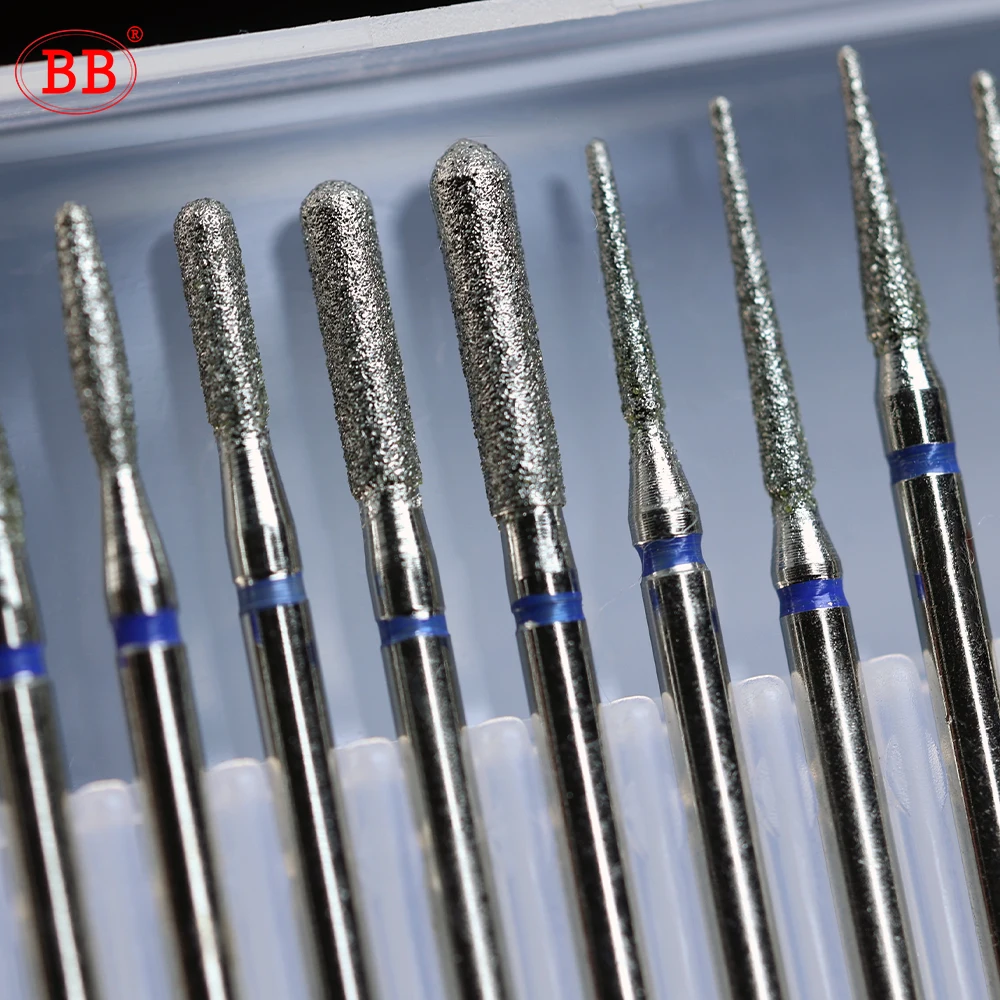 BB Diamond Drill Bit Rotary Grinding Head Carbide 2.35mm Shank Diameter DIY for Non-metallic Plastic Wood 30pcs