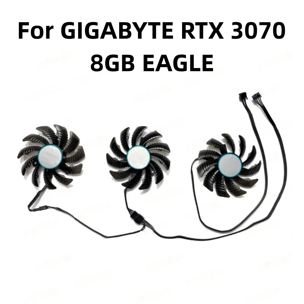 

1/3 Pcs Graphics Video Card Fan Cooling Fan for GIGABYTE RTX 3070 8GB EAGLE Computer Replacement Repair Parts Cooler Fan