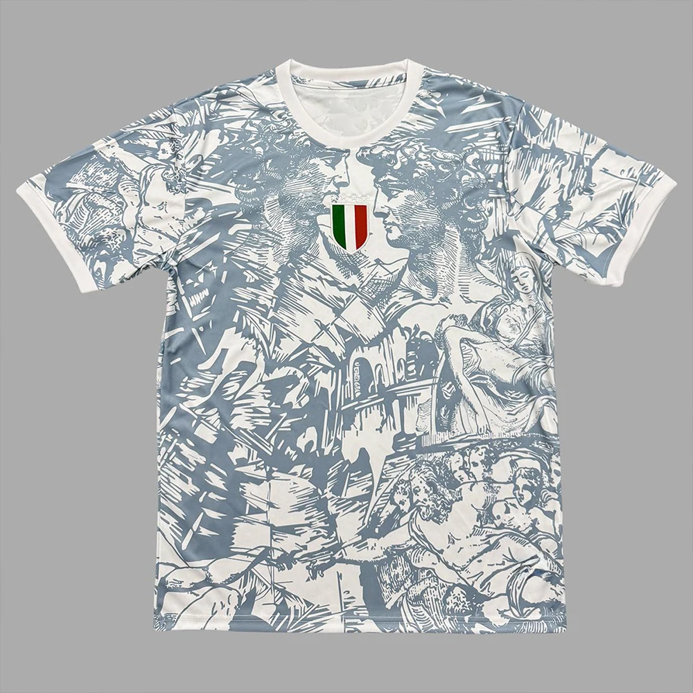 2026 Italienisches Fußballtrikot Sport-T-Shirt - Schnelltrocknend Atmungsaktiv Geeignet für Outdoor-Training Modisch Hochwertig – Detail 6