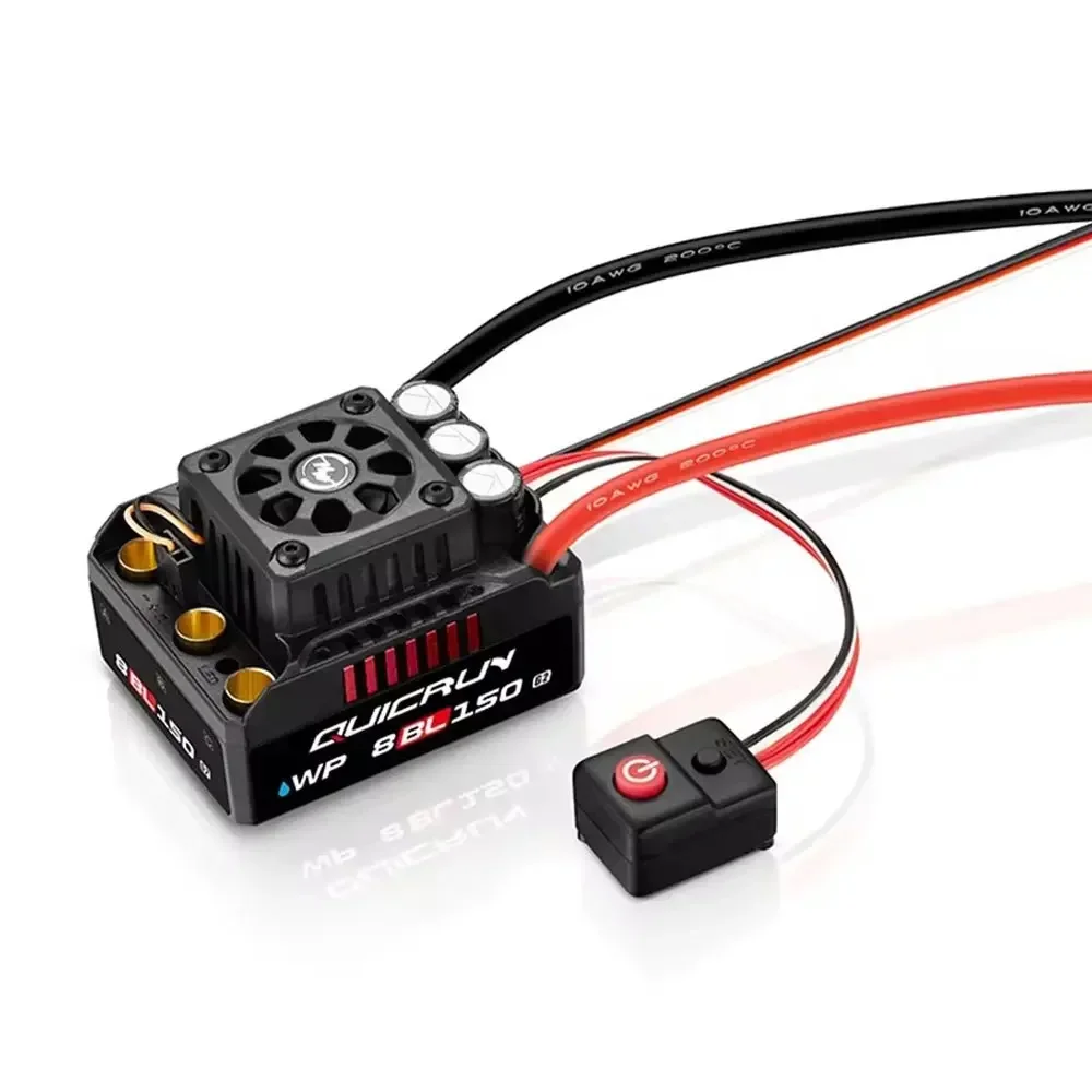 HOBBYWING QuicRun WP 8BL150 G2 3-6S 150A فرش ESC ل 1/8 RC نموذج سيارة LCD LED ESC بطاقة البرنامج عربات التي تجرها الدواب الملحقات