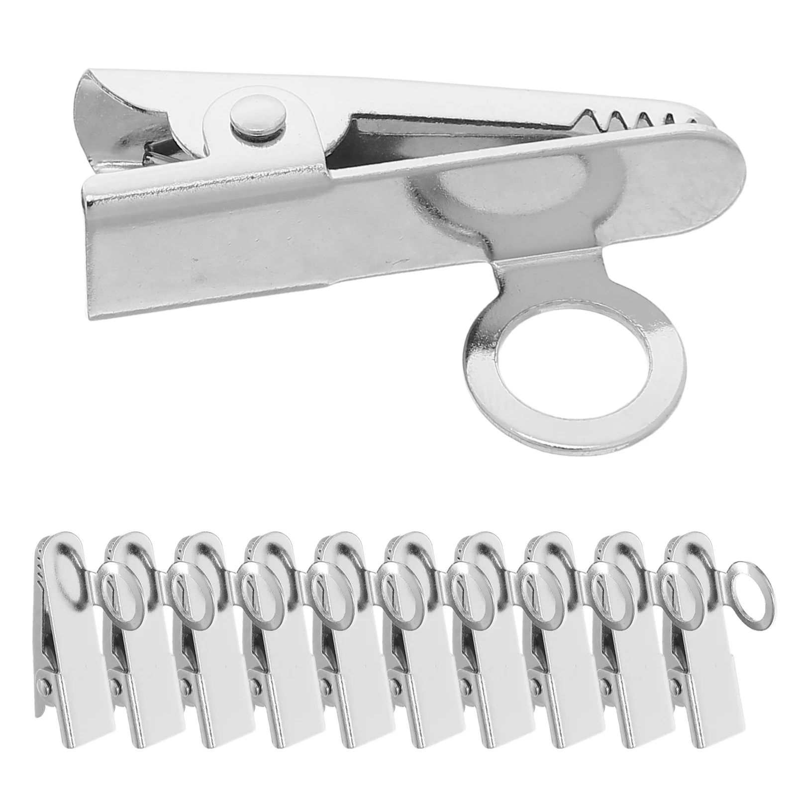 20 قطعة مشبك ميكروفون طية صدر السترة حديد متين قابل للتعديل زاوية حامل ميكروفون لعروض الأعمال ومسجل المقابلات #3