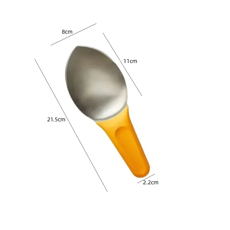 قطاعة المانجو متعددة الوظائف ، فاصل لب الفاكهة ، الخائن ، قاطعة القاطع ، ملعقة الفولاذ المقاوم للصدأ ، أدوات المطبخ مكعبات ، #2