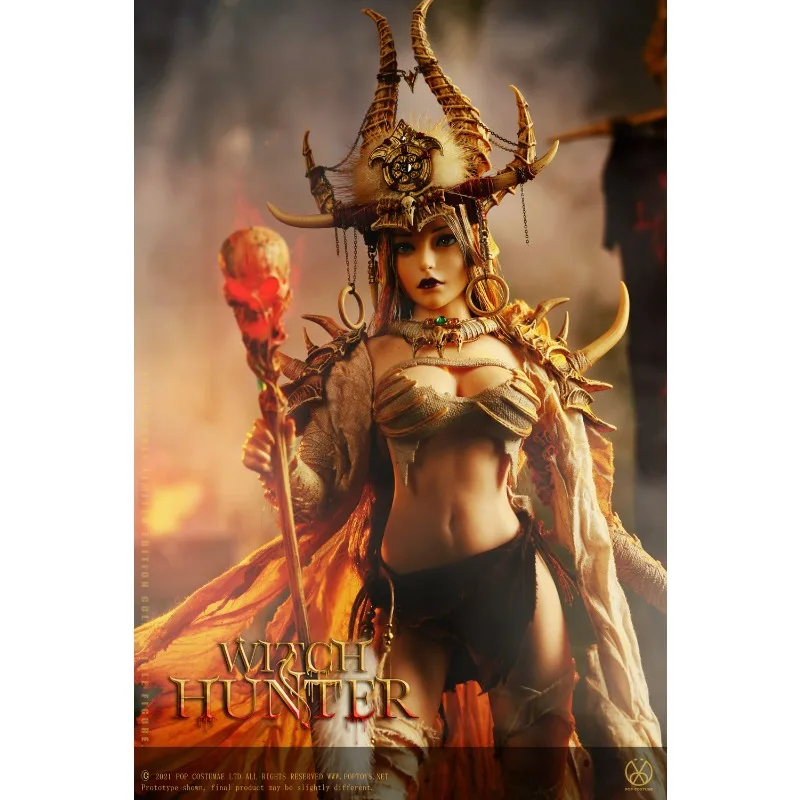 POPTOYS Original WH001 1/6 Witch Hunter Series Afar Undead Banner Finished Product Mobile Soldier Doll Model Toy Gift in Stock