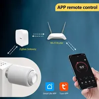 Tuya Smart Radiator Actuator ZigBee3.0 TRV Thermostatic Radiator Valve APP Remote Temperature Controller Support Voice Control