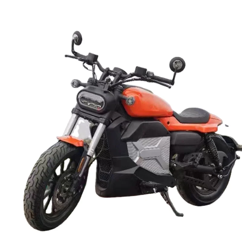 5000W Lithium Battery Electric Motorcycle Belt Chain Motor Two-Wheeled Scooter with 72V Power for Adults