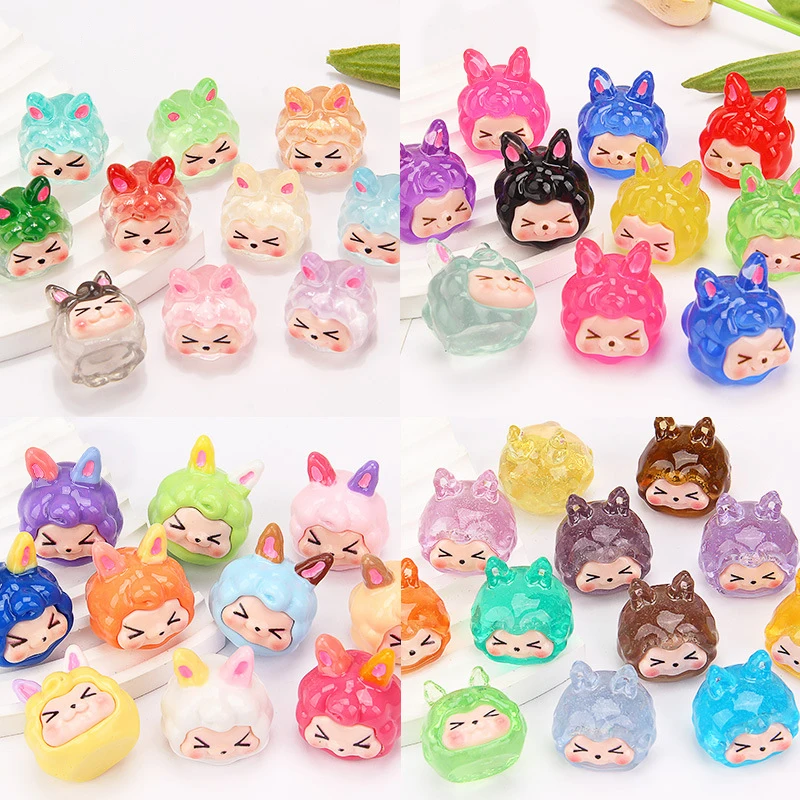 1PC Random Resin KiKi Toys Dolls Figures Home Garden Decoration Cartoon Desk Car Ornaments Gifts Dollhouse Crafts DIY