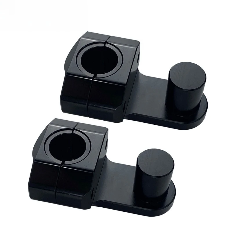Motorcycle Accessories: Universal 22/25mm Handlebar Riser Clamp - Full CNC Machined Bar Mount for Harley Honda