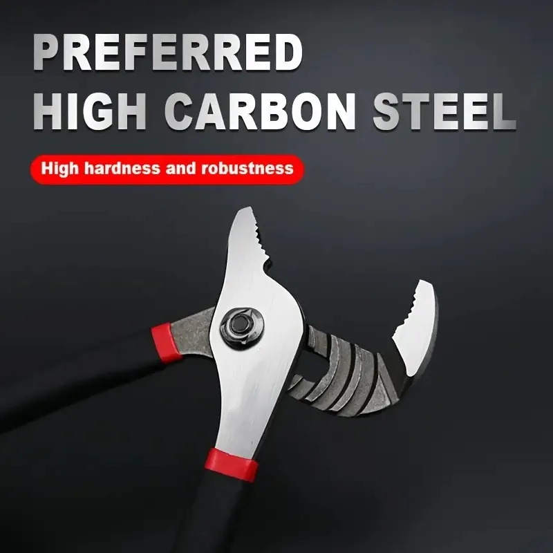 1pc 8/10/12Inch Carbon Steel Forged Water Pump Pliers Heavy-Duty Water Pipe Pliers Paired With 1pc PE Pipe Specific Cutting Tool