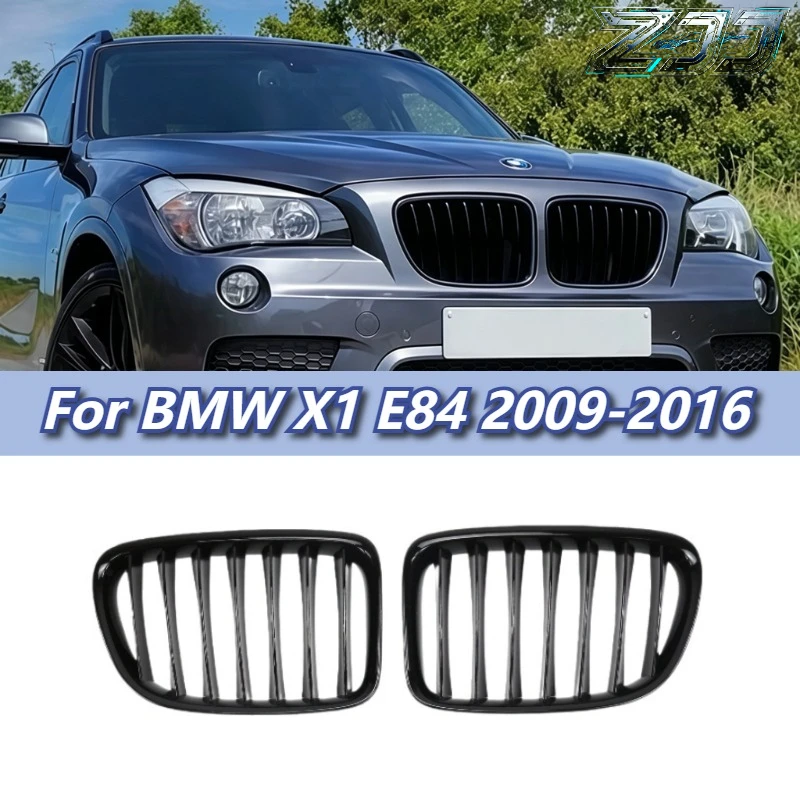 

Car Front Bumpers Kidney Grilles Single Line Racing Grill For BMW X1 E84 2009-2016 Single Slat Auto Styling Replacement