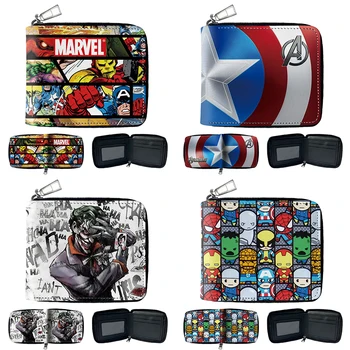 Miniso Marvel Comics 만화 라운드 지퍼 지갑 멋진 디자인