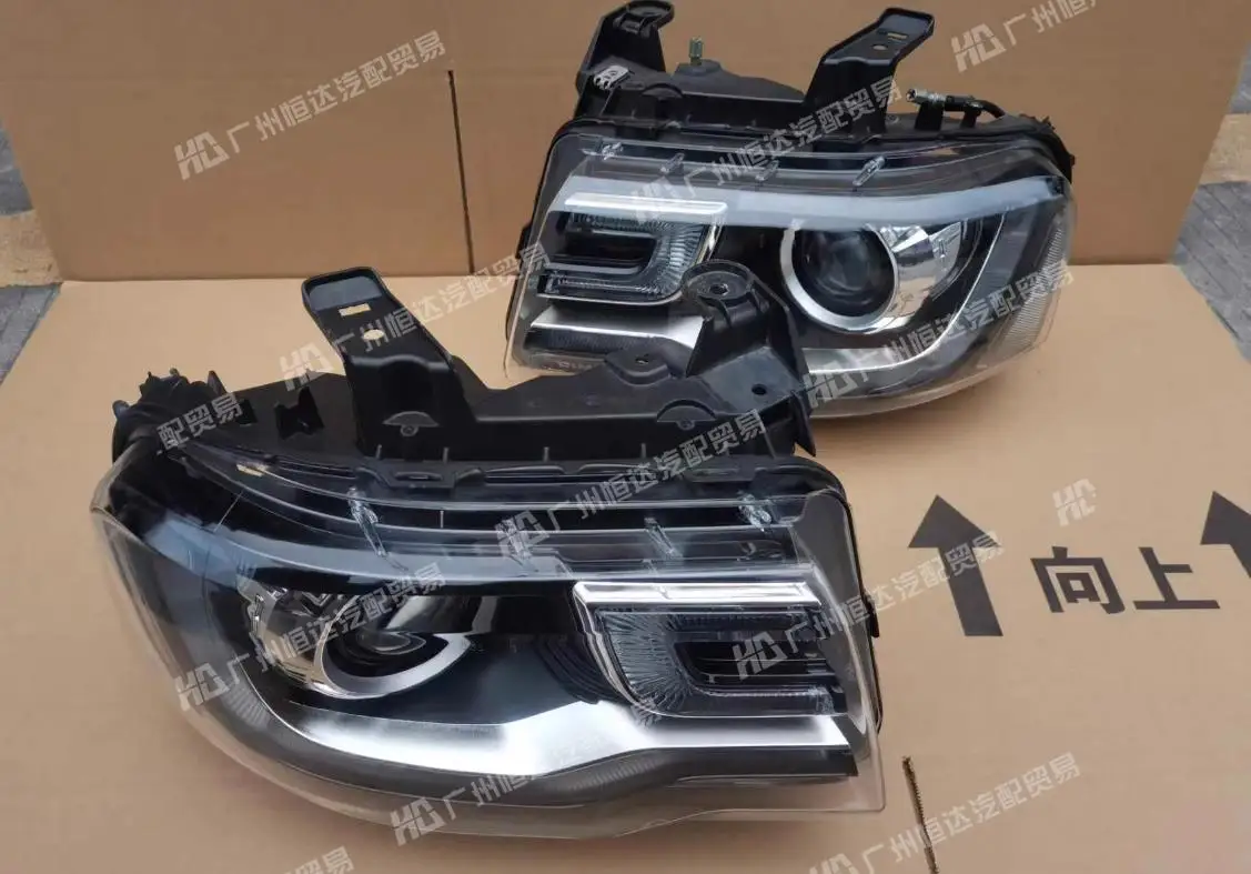 1pcs car bumper headlamp for Lincoln Navigator headlight 2015~2018y car daytime running light head light