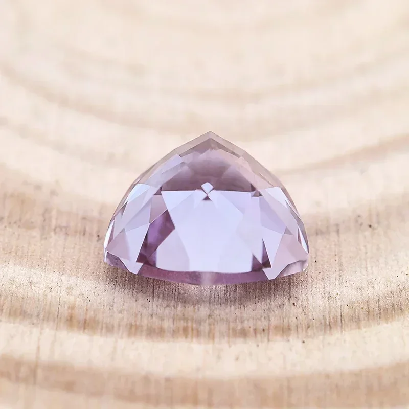 Lab Grown Trillyon Shape Alexandrite Stone Purple Color Charms Beads Selectable AGL Certificate for Diy Jewelry Making materials