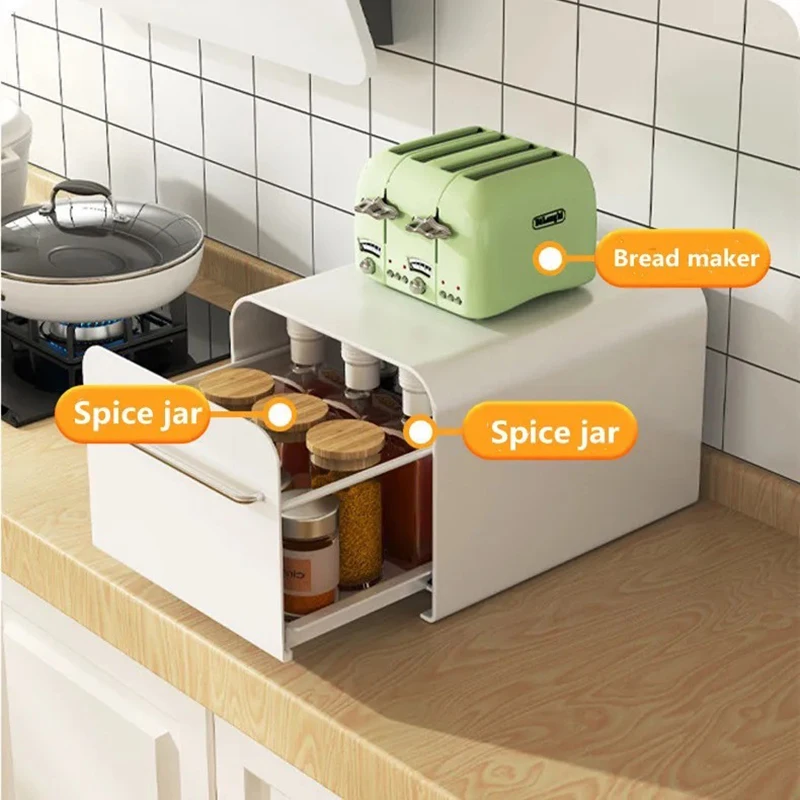 Practical Desktop Skin Care Products Storage Box Kitchen Condiment Bottle Storage Bedroom Cosmetics Medicine Organizer Box