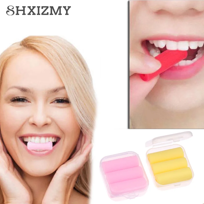 3Pcs Tooth Chew Aligners Dental Orthodontic Invisible Retainer Seater Teeth Aligner Chewies Silicone Stick Perfect Smile Fruit