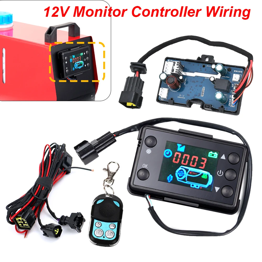 12V Universal Car Air Diesel Heater LCD Switch Control Wire Harness Controller Board Motherboard Car Heater Accessories