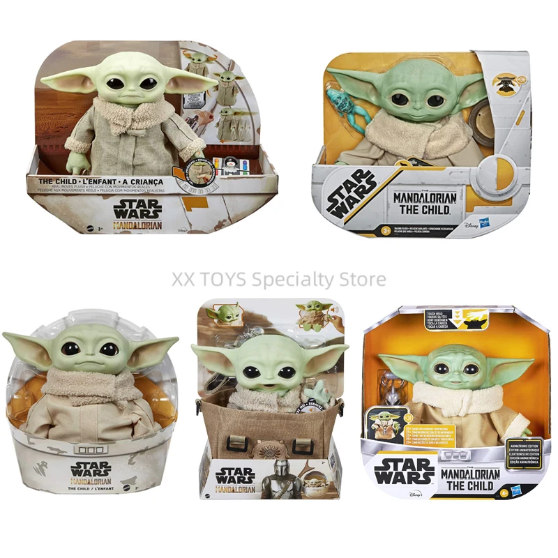 

Disney Yoda Baby Star Wars The Mandalorian Movable Talking Sound Action Figure Model Toy Children's Remote Control Toys Gifts