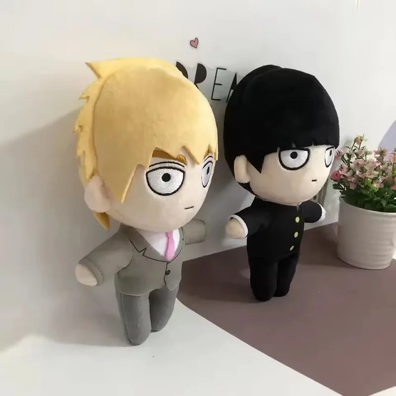 20 سنتيمتر الغوغاء النفسي 100 الغوغاء أفخم دمية 20 سنتيمتر أنيمي Arataka Kageyama Shigeo لينة محشوة بلوشي لعبة عيد الميلاد دمية للأطفال عيد الميلاد Gif