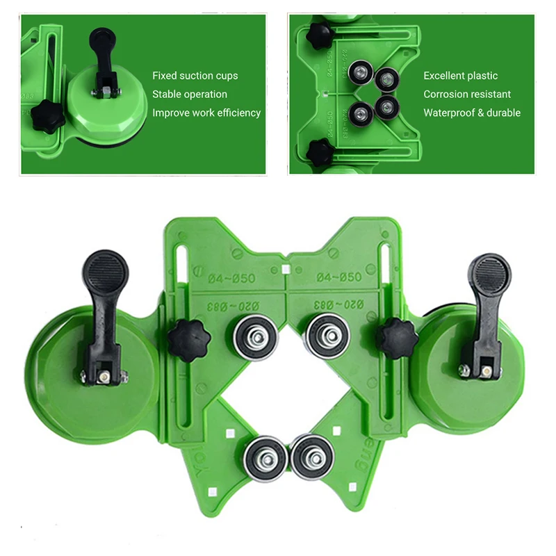 Localizzatore di apertura regolabile 4-83mm punta da trapano guida per sega a tazza strumenti per la costruzione di dispositivi per piastrelle di ceramica per la lavorazione del legno