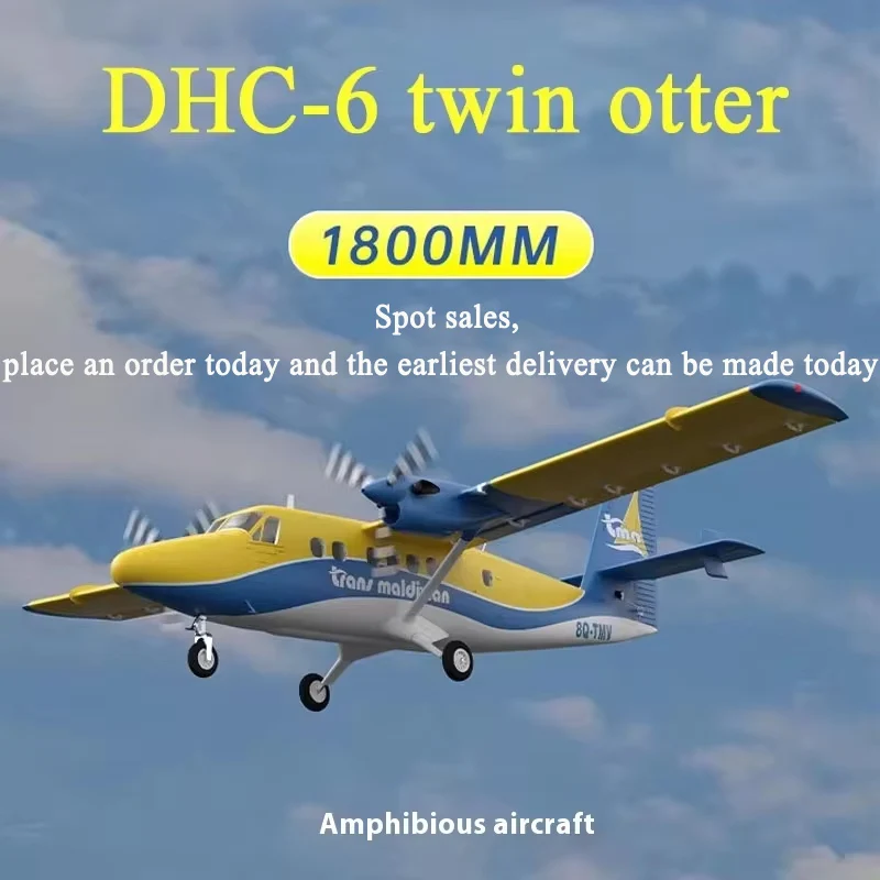 Dhc-6 Twin Otter Zdalnie sterowane stałe skrzydło 1800 mm Rozpiętość skrzydeł Podwójny silnik Model samolotu zdalnie sterowanego