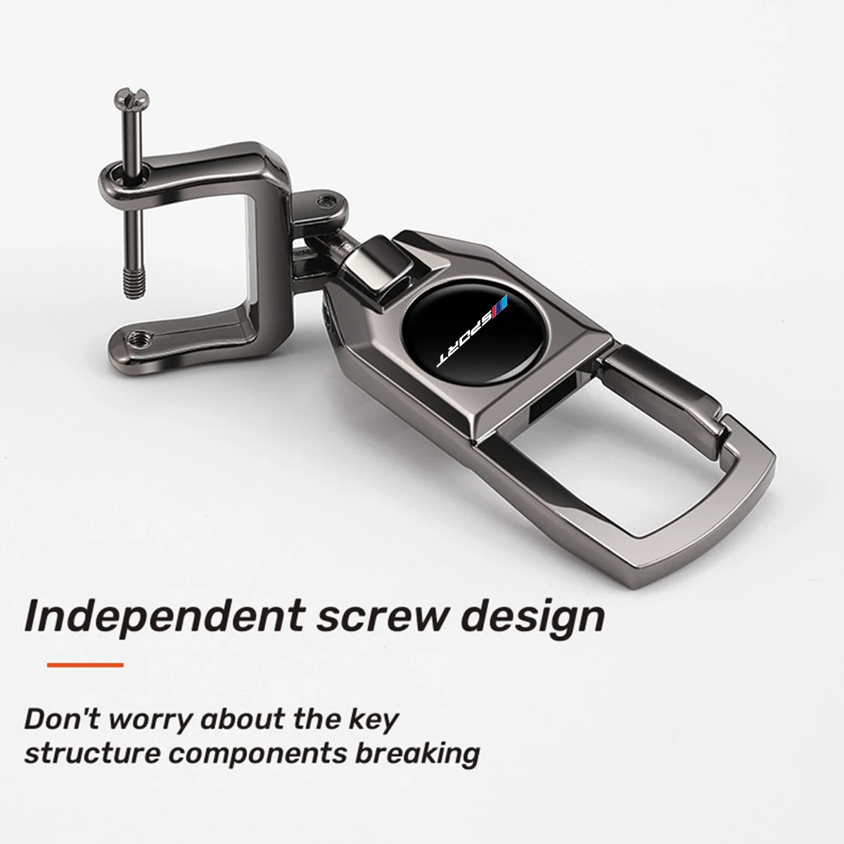1pc Universal 360°Rotate Key Holder Car Metal Keychain For BMW 1 3 5 7 2 4 6 X Series X1 X3 X5 X6 X4 Motorcycle Key Chain