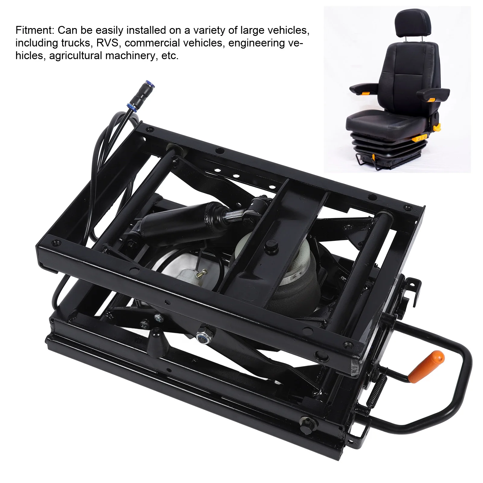 Universal Seat Suspension Kit Agricultural Machinery Seat Slider Track Shock Absorption Kit for Truck RV Commercial Vehicle