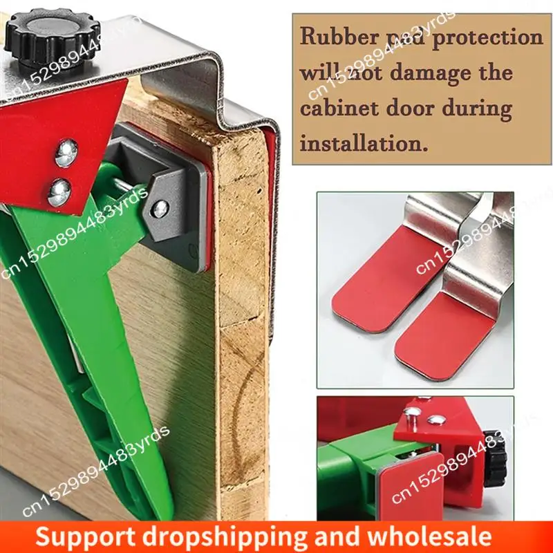AA86 Drawer Front Mounting Clips 2 Pieces Drawer Fixing Clips For Secure Drawer Front Assembly Drawer Mounting Tool