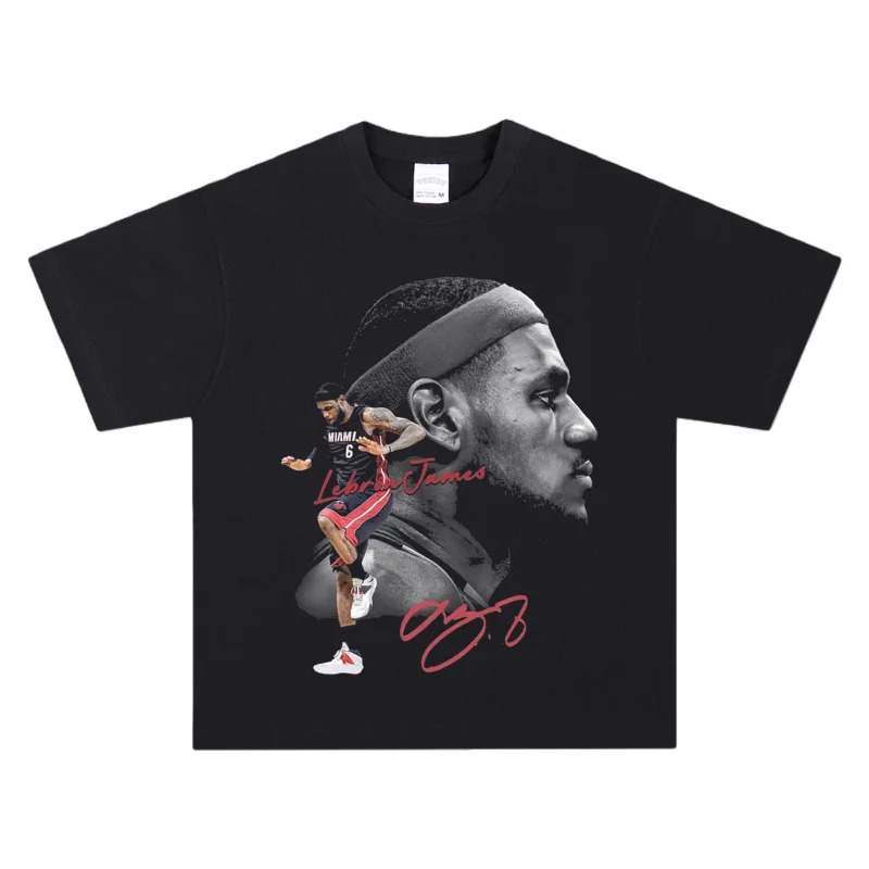 Camiseta LeBron James de Doble Diseño, Transpirable, de Algodón, Estilo Y2K, para Fanáticos del Baloncesto, Uso Diario, Casual, Urbana, Esencial, a la Moda