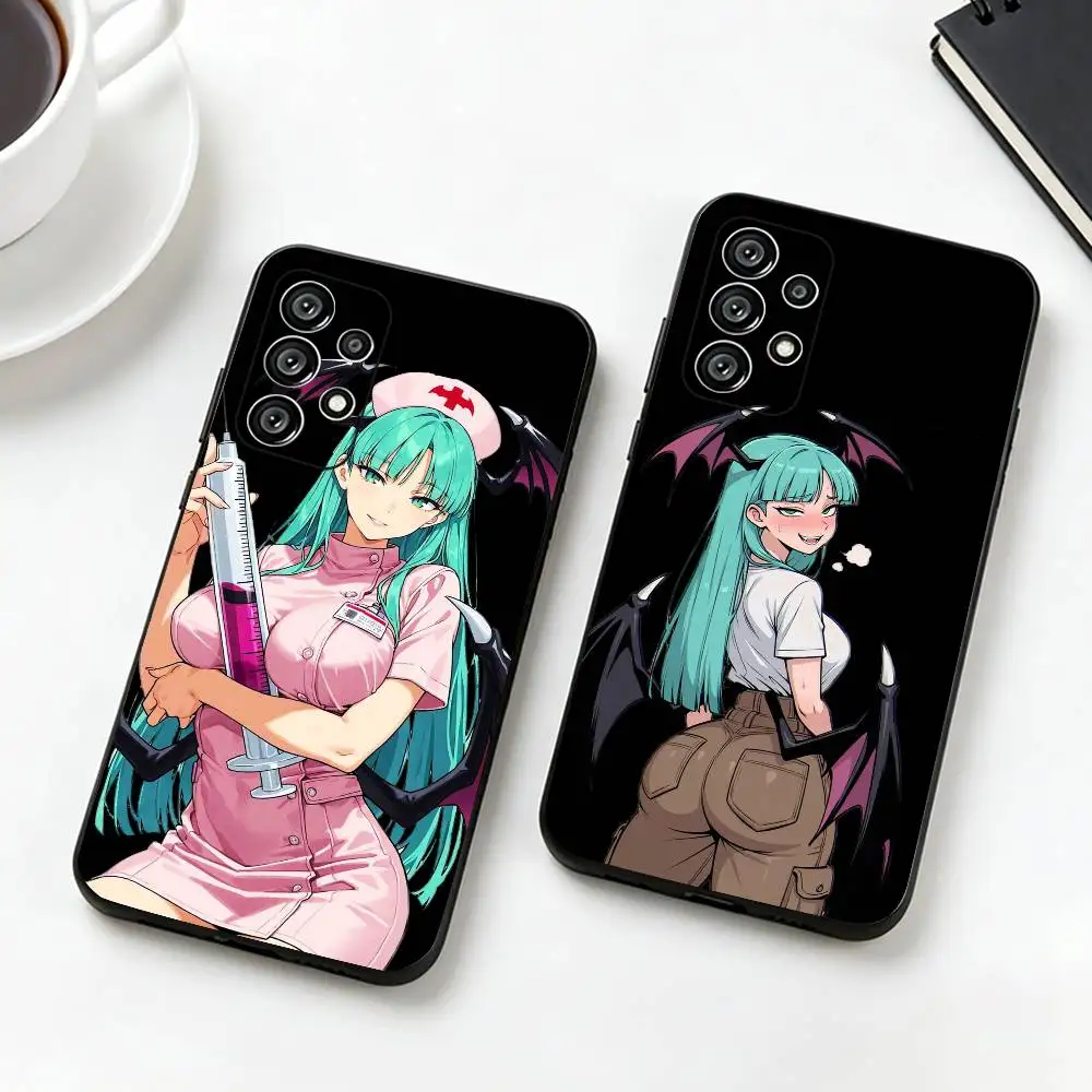 Darkstalkers M-Morrigan Aensland  Phone Case Black Silicone Soft For Samsung S25,S24,S21,S22,S23,S30,Ultra,S20,Plus,Fe,Lite