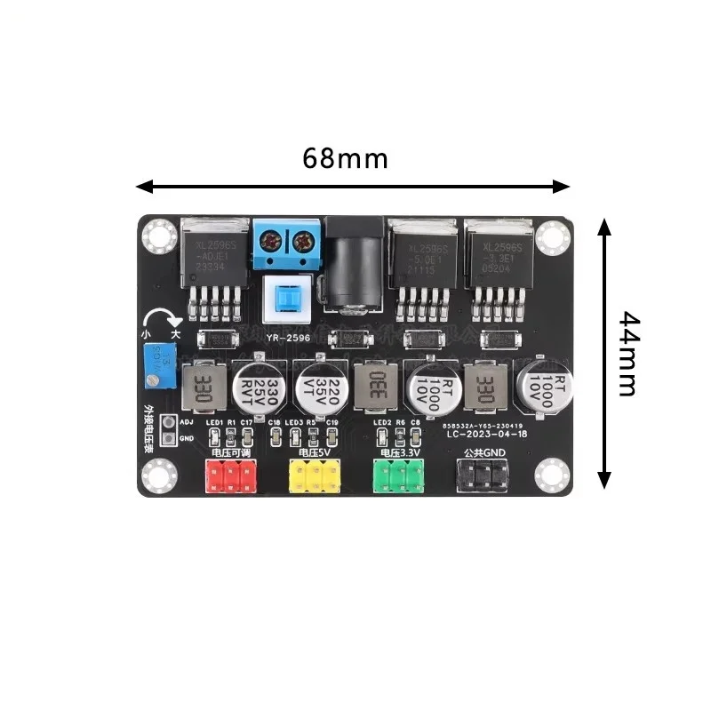 1PCS YR-2596/Regulated DC Power Supply Module LM2596 DC3.3V/5V DC Adjustable Development Board New accessories