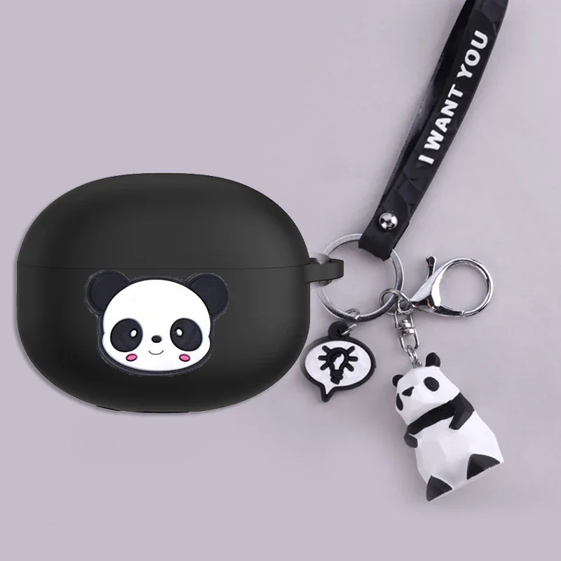 For Redmi Buds 4 active /buds4 pro Case Cartoon peach /avocado/ Cute Animal silicone Earphones Cover Redmi Buds4 case