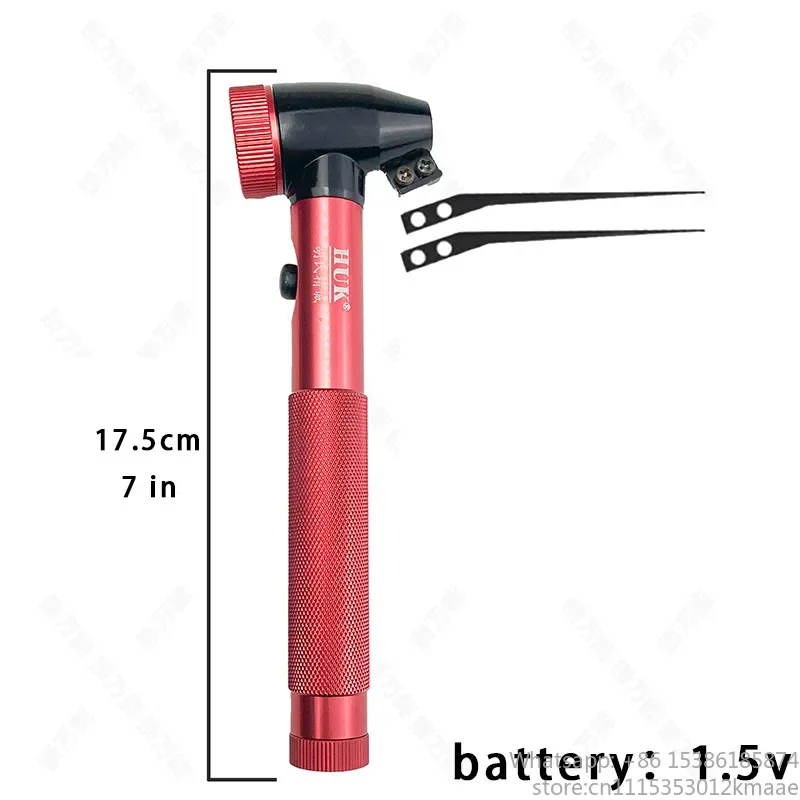 Vequyn Red Eagle Eye Aluminum Alloy Handle Auto Repair Tool with Light Probe Set Endoscope and Fiber Optic Lamp