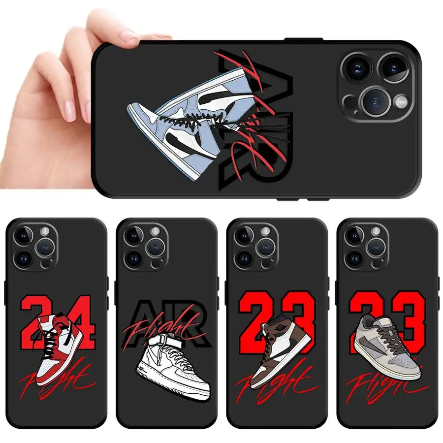 AIR Sneakers Sports Shoes Phone case for iPhone 16 15 14 13 12 11 Plus Pro ProMax 7 8 Plus 13 12 Mini X XR XS Max funda case