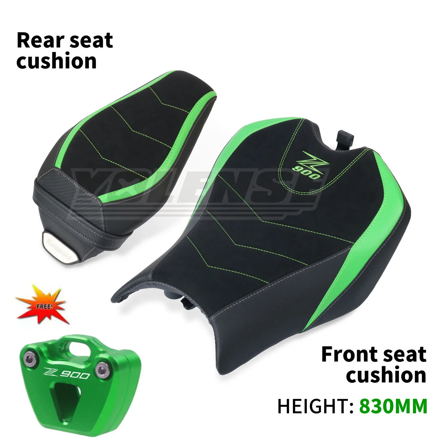 

Fit For KAWASAKI Z900 Z 900 2025 2026 Motorcycle Seat Pad Cover Front Driver & Rear Passenger Cowl Pillion Saddle Cushion