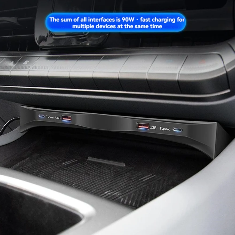 

Автомобильный адаптер-сплиттер USB Type-C, быстрое зарядное устройство, шунт-концентратор, док-станция для Beijing BAIC BJ40 2024