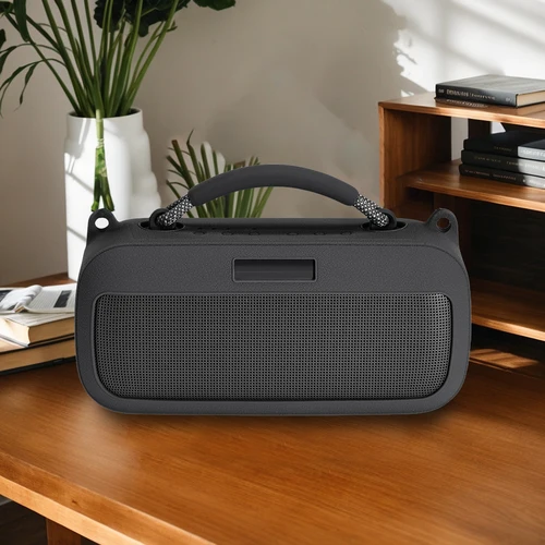 Imagen 2 del producto Para Bose SoundLink Max Altavoz portátil Bluetooth funda con mango de silicona funda de viaje de repuesto con correa para el hombro