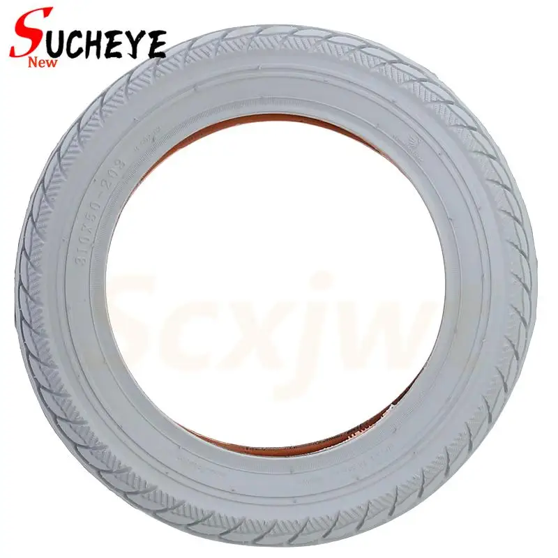 310x50-203 gray outer tire/black inner tube/inner and outer tires/set optional, 8-inch silent anti-skid scooter tire replacement