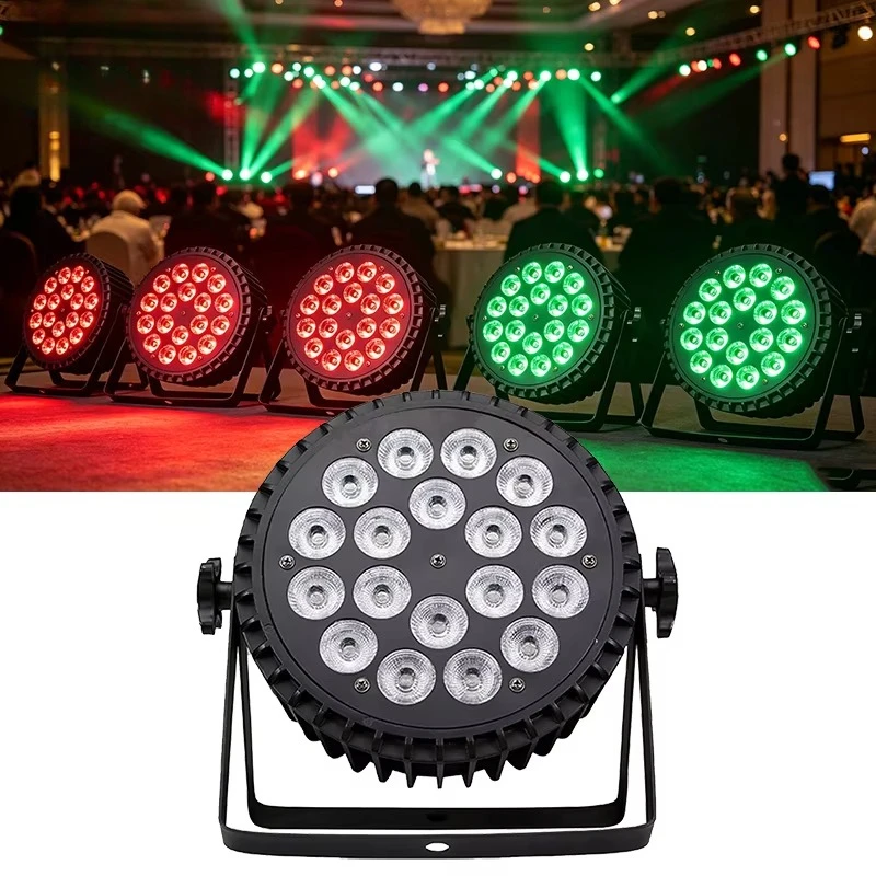 Professional Lighting 18X10W 4IN1 LED Par Cans DMX512 Controller Control RGBW LED Par Light for Disco Wedding Event Show