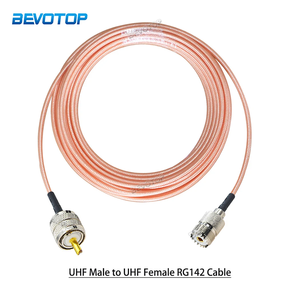 

PL259 UHF Male Plug to SO239 UHF Female Jack Connector RG142 50-3 Double Shielded Cable RF Coaxial Pigtail Jumper 15cm-20m