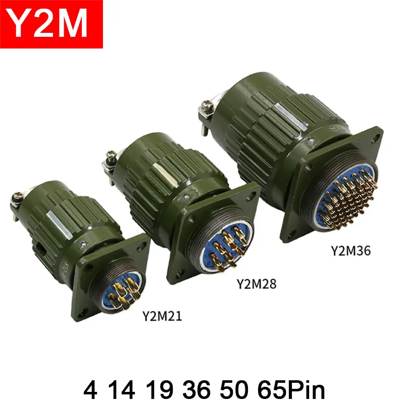 

Quick Aviation Plug Connector Y2M Y36M-4 14 19 36 50 65 Pin Docking Type 4P 14P 19P 36P 50P 65 core T36M docking reverse female