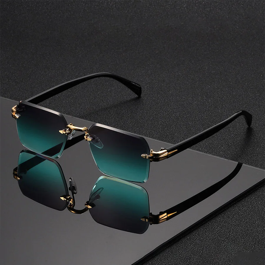 Classic Uni Fashion Sunglasses Frameless Trendy Eyewear for Holiday Costume Suitable Best Gift for Festive Occasions
