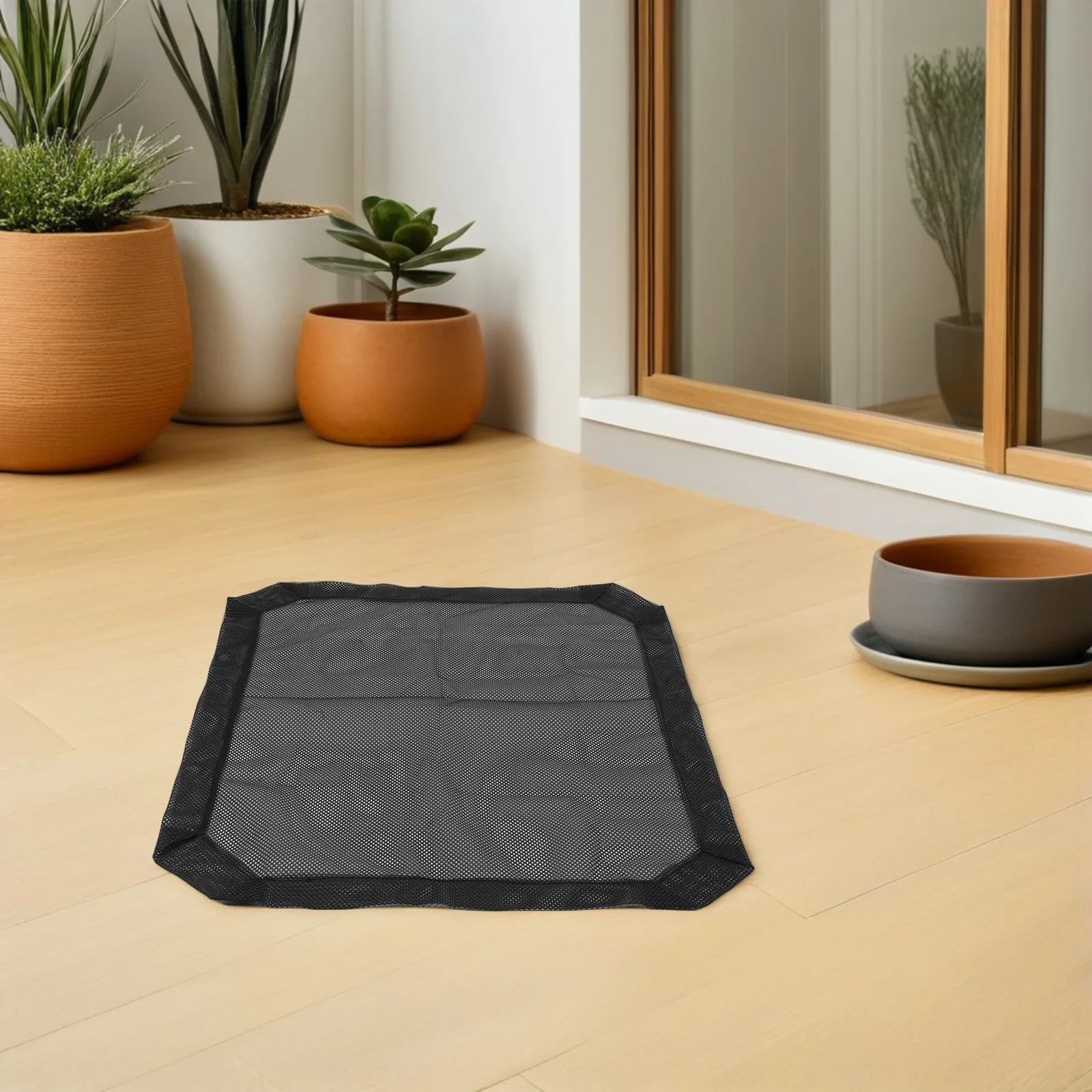 

60x75cm Breathable Pet Bed Mesh Cover Elevated Detachable Dog Hammock Replacement Cover All Season Indoor Outdoor Stable Support