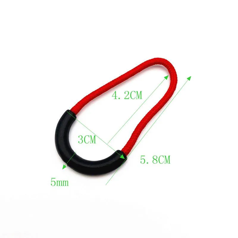 10pcs/pack Zipper head U-shaped Cord Zipper Pull Strap multiple colour Outdoor Zipper accessories