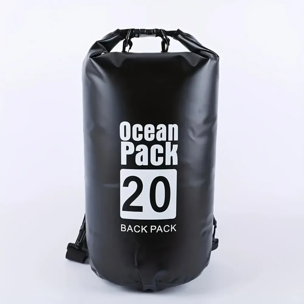 20L Waterproof Dry Bag Large-Capacity with Shoulder Straps Swimming Bucket Bag Waterproof Foldable Beach Backpack Diving