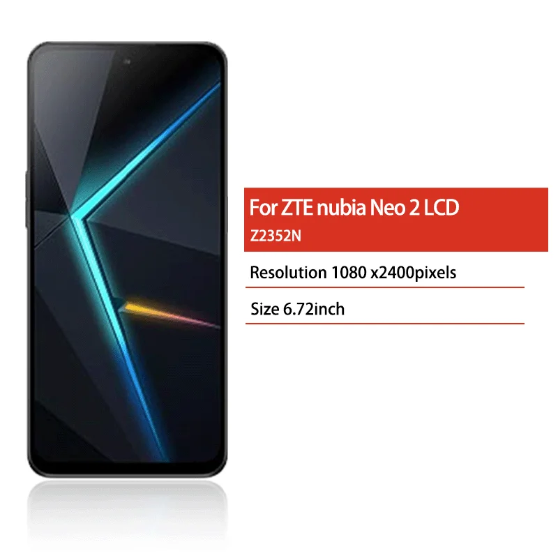 Ekran 6.72' do ZTE Nubia Neo 2 Neo2 5G LCD Z2352N Wyświetlacz Dotykowy Digitizer Zestaw Naprawczy Części Zamienne — zdjęcie produktu 2